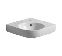 Geberit Geberit Lavabo d'angle Renova Compact 69,5x61,5 cm, avec robinet, trop-plein, blanc Quantité:1