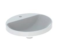 Geberit Geberit Lavabo encastré VariForm 50x45 cm, avec trop-plein, sans robinetterie, verre US/blanc Quantité:1
