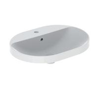 Geberit Geberit Lavabo encastré VariForm 60x45 cm, avec trop-plein, ellipse, verre US/blanc Quantité:1