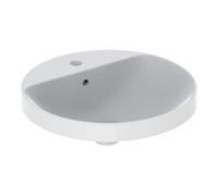 Geberit Geberit Lavabo encastré VariForm d 48 cm, avec trop-plein, rond, sous-meuble verre/blanc Quantité:1