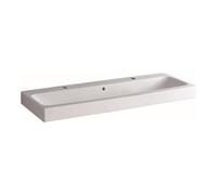 Geberit lavabo iCon 120 x 48,5 cm, sans trou pour robinetterie, blanc , avec trop-plein