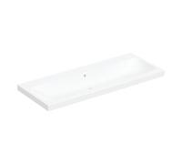 Geberit Lavabo lumineux iCon 501837003 120x48 cm sans trou pour robinetterie avec trop-plein blanc