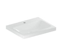 Geberit Geberit Lavabo iCon Light 60x48 cm, mitigeur encastré, sans trop-plein, blanc Quantité:1
