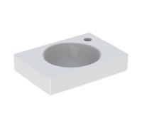Geberit Geberit Lavabo mural Preciosa II 40x28 cm, robinet à droite, sans trop-plein, blanc Quantité:1