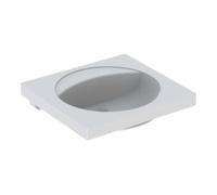 Geberit Geberit Lavabo Preciosa 60x55 cm, blanc, sans robinet, sans trop-plein, avec tablette Quantité:1