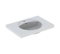 Geberit Geberit Lavabo Preciosa 80x55 cm, blanc, mitigeur, trop-plein, tablette Quantité:1