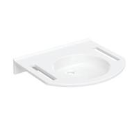 Geberit Geberit Lavabo Publica 60x55 cm, sans trop-plein, sans trou, avec découpe, BF, blanc mat Quantité:1