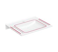 Geberit Geberit Lavabo Publica 70x55 cm, avec trop-plein, sans robinetterie, avec vidage, blanc Quantité:1