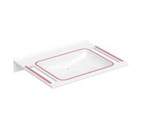 Geberit Geberit Lavabo Publica 70x55 cm, sans trop-plein, sans robinetterie, avec trop-plein, blanc Quantité:1