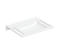 Geberit Geberit Lavabo Publica 70x55 cm, sans trop-plein, sans robinetterie, avec trou, BF, blanc mat Quantité:1