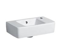 Geberit Geberit Lavabo Renova Compact 40x25 cm, avec trop-plein, trou robinet à droite, blanc Quantité:1