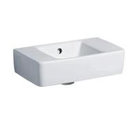 Geberit Geberit Lavabo Renova Compact 40x25 cm, sans trou de robinet, avec trop-plein, blanc Quantité:1
