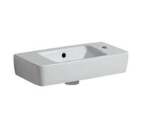 Geberit Geberit Lavabo Renova Compact 50x25cm, mitigeur à droite, avec trop-plein, blanc Quantité:1