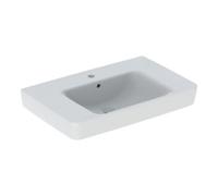 Geberit Geberit Lavabo Renova Plan 75x48 cm, évacuation latérale, avec tablette, blanc Quantité:1