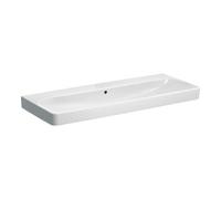 Geberit Geberit Lavabo Smyle Square 120x48 cm, blanc, sans trou robinet, avec trop-plein Quantité:1
