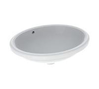 Geberit Geberit Meuble-lavabo VariForm 56x46 cm, sans robinet, avec trop-plein, ovale, blanc K-Tect Quantité:1
