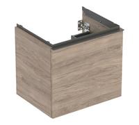 Geberit Geberit Meuble sous lavabo Acanto 1 porte, 1 tiroir en I, L 60 cm, noyer / laqué mat Quantité:1