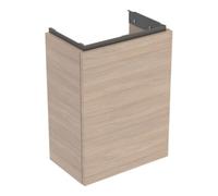 Geberit Acanto, armoire inférieure pour lave-mains, 1 porte, suspendu, 392x539x246mm, 503.001.JH.1, Couleur: Corps et façade : chêne/mélamine structure bois, poignée : lave/ mat