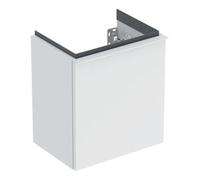 Geberit Armoire basse pour lave-mains iCon – 1 porte à gauche – 37×41,5×27,9 cm – Blanc laqué