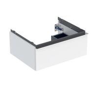 Geberit Meuble sous-vasque iCon 1 tiroir 59,2x24,7x47,6 cm blanc laqué poignée chromée 502310