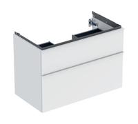 Geberit Geberit Meuble sous lavabo iCon 88,8x61,5x47,6cm, 2 tiroirs, blanc ma/Gr blanc ma Quantité:1