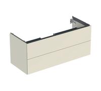 Geberit Geberit Meuble sous lavabo One 118,4x50,4x47 cm, sable-gris/l hg, 2 tiroirs Quantité:1