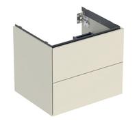 Geberit Geberit Meuble sous lavabo One 59,2x50,4x47 cm, sable-gris/l hg, 2 tiroirs Quantité:1