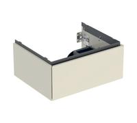 Geberit – Meuble sous-vasque ONE – 1 tiroir, 592×266×470 mm – laqué gris sable brillant – 505071004