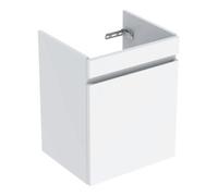 Geberit Meuble sous lavabo Renova Plan, tiroir + tiroir intérieur, 48,4x60,6x40,7cm, Blanc laqué