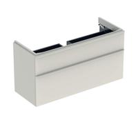 Geberit Smyle Square armoire sous lavabo, 1184x617x470mm, avec 2 tiroirs, 500355JL1, Couleur: Laque brillante gris sable - CM