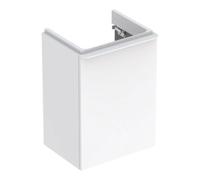 Geberit Smyle Square, meuble sous-lavabo, 500351, 442x617x356mm, avec 1 porte, ouverture à gauche, 500351001, Couleur: Laque brillante blanche - CM