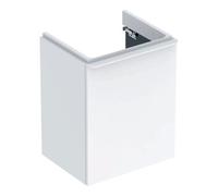 Geberit Meuble sous-lavabo Smyle Square - 492×617×406mm - 1 porte gauche - Laque brillante blanche