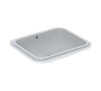 Geberit Geberit Meuble sous-lavabo VariForm 58x49 cm, sans trop-plein, avec robinetterie, verre/blanc Quantité:1