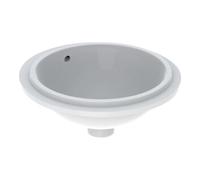 Geberit Geberit Meuble sous-lavabo VariForm d 39 cm, sans trop-plein, avec trop-plein, rond, verre/blanc Quantité:1