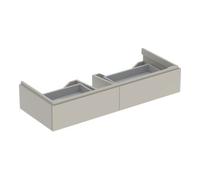 Geberit Geberit Meuble sous lavabo Xeno2 117,4x22x46,2 cm, 2 tiroirs, mat/greige Quantité:1