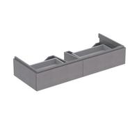 Geberit Geberit Meuble sous lavabo Xeno2 117,4x22x46,2 cm, 2 tiroirs, structuré/gris foncé Quantité:1