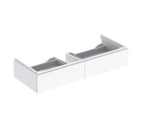 Geberit Geberit Meuble sous lavabo Xeno2 117,4x22x46,2cm, 2 tiroirs, brillant/blanc Quantité:1