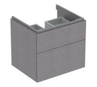 Geberit Meuble sous-vasque Xeno 2 58x53x46,2 cm 2 tiroirs Gris Scultura 500506431