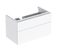 Geberit Geberit Meuble sous-lavabo Xeno2 88x53x46,2 cm, 2 tiroirs, avec plan, laqué brillant/blanc Quantité:1