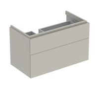 Geberit Meuble sous-vasque Xeno² 500515001 88x53x46,2 cm avec 2 tiroirs et étagère mat/greige