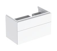 Geberit Geberit Meuble sous-lavabo Xeno2 88x53x46,2 cm, 2 tiroirs, avec tablette, laqué brillant/blanc Quantité:1
