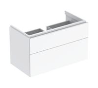 Geberit Geberit Meuble sous lavabo Xeno2 88x53x46,2 cm, laqué blanc brillant, 2 tiroirs Quantité:1