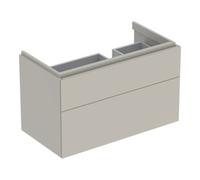 Geberit Geberit Meuble sous-lavabo Xeno2 88x53x46,2cm, 2 tiroirs, avec plan, greige Quantité:1