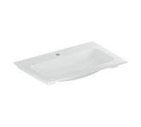 Geberit Geberit Meuble vasque iCon 75x48cm, mitigeur encastré, sans trop-plein, blanc/KeraTe Quantité:1