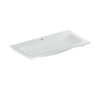 Geberit Geberit Meuble vasque iCon 90x48cm, mitigeur encastré, sans trop-plein, blanc/KeraTe Quantité:1