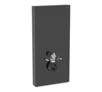 Geberit Geberit Module WC mural Monolith H 101 cm, Cuvette suspendue noire, Cadre alu chromé noir Quantité:1