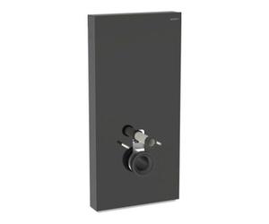 Geberit Geberit Module WC mural Monolith H 101 cm, Cuvette suspendue noire, Cadre alu chromé noir Quantité:1