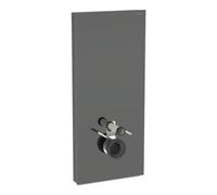 Geberit Geberit Module WC mural Monolith H 114 cm, plaque de commande laiton, surface aluminium chromé noir Quantité:1