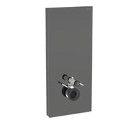 Geberit Geberit Module WC mural Monolith Plus H 114 cm, abattant frein de chute, alu satiné chromé noir Quantité:1