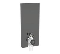 Geberit Geberit Module WC sur pied Monolith Plus H 114 cm, façade verre laqué, latéral alu, chrome mat Quantité:1
